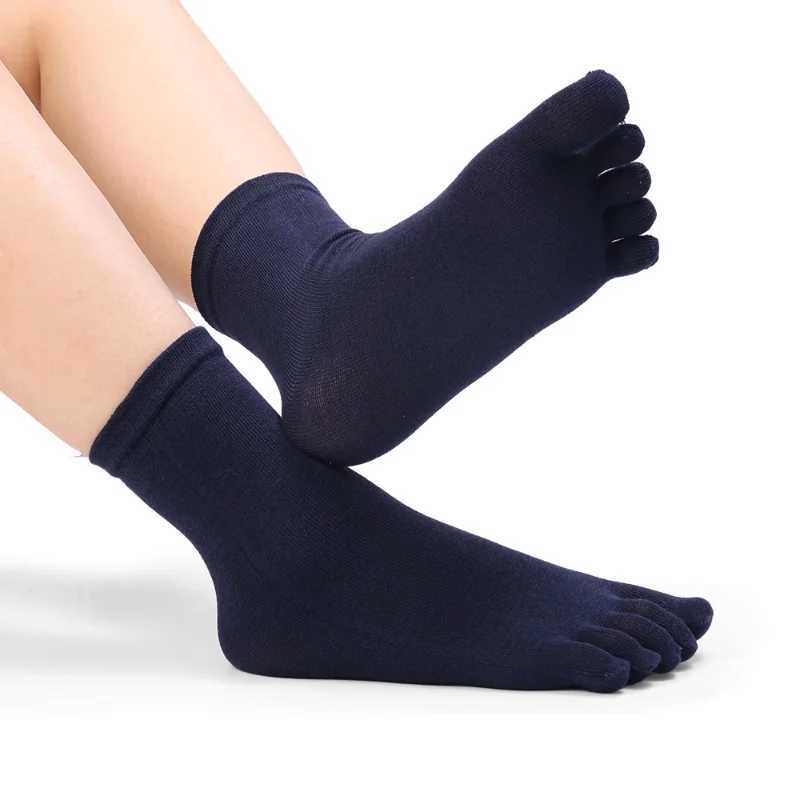 1/5Pairs Five Fingers Toe Socks Breathable Cotton Socks Unisex Sports Running Sweat Absorbent Antibacterial Ankle Crew Socks Z250610