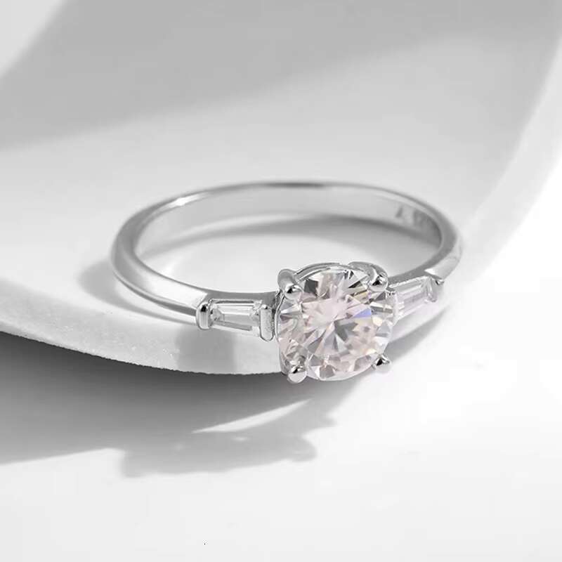14k 18k Gold Round Engagement Ring Lab Grown Diamond Ring Promise Solitaire Diamond Ring