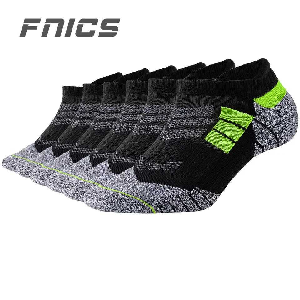 6 Pairs of Sports Socks Pack Thick Men Cushioned Mesh Comfortable Athletic Low Cut Ear Running Ankle Heat Socks Men Z250610