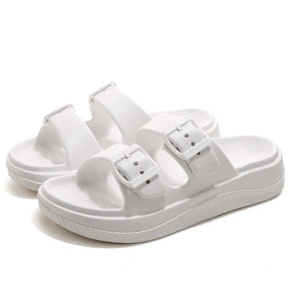 Double Band Slippers For Womens Men Summer EVA Cloud Sandals Woman Thick Platform Slides 2025 Mens Beach N Slip Flip Flops XJ250610