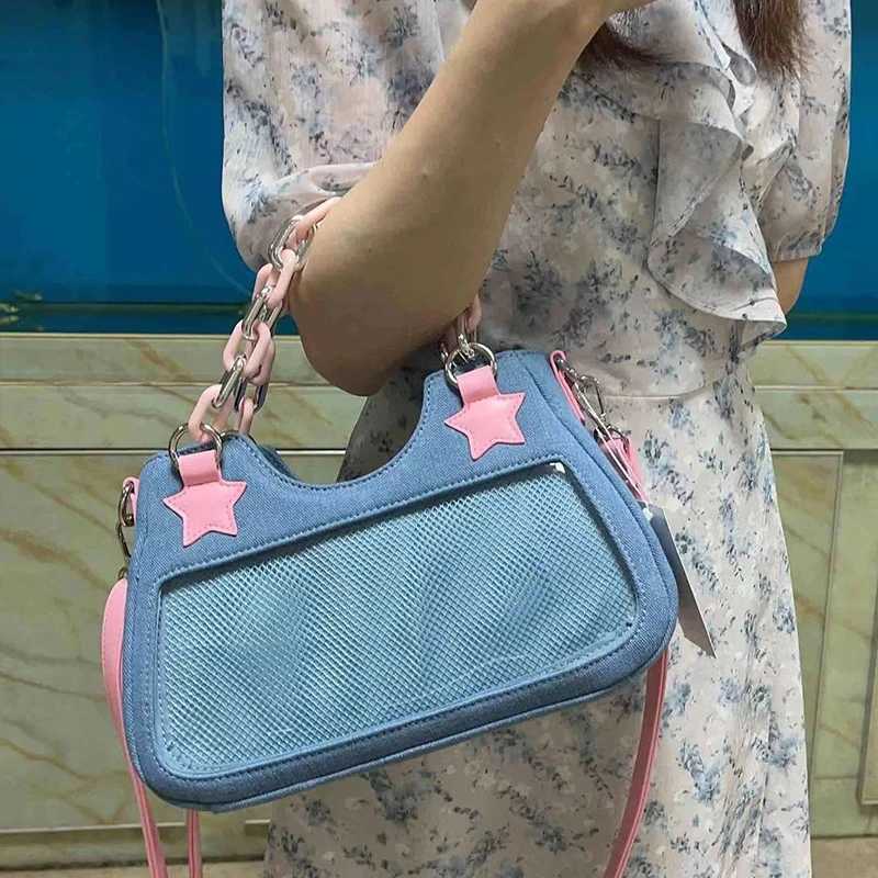 Denim Women Underarm Shopper Totes Large Capacity Designer Hobo Shoulder Bag Luxury Womens Handbag Small Crossbody Bag XJ250610