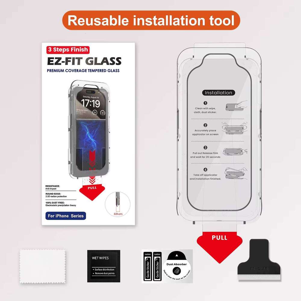 Proof for iphone 17 16 Pro Max Easy Install Privacy Screen Protector Dust Free Without Bubbles