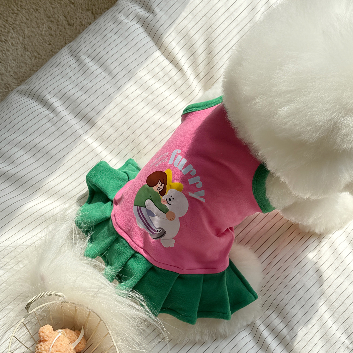 New dog clothes summer thin Teddy Bichon small dog kitten spring and summer cute skirt
