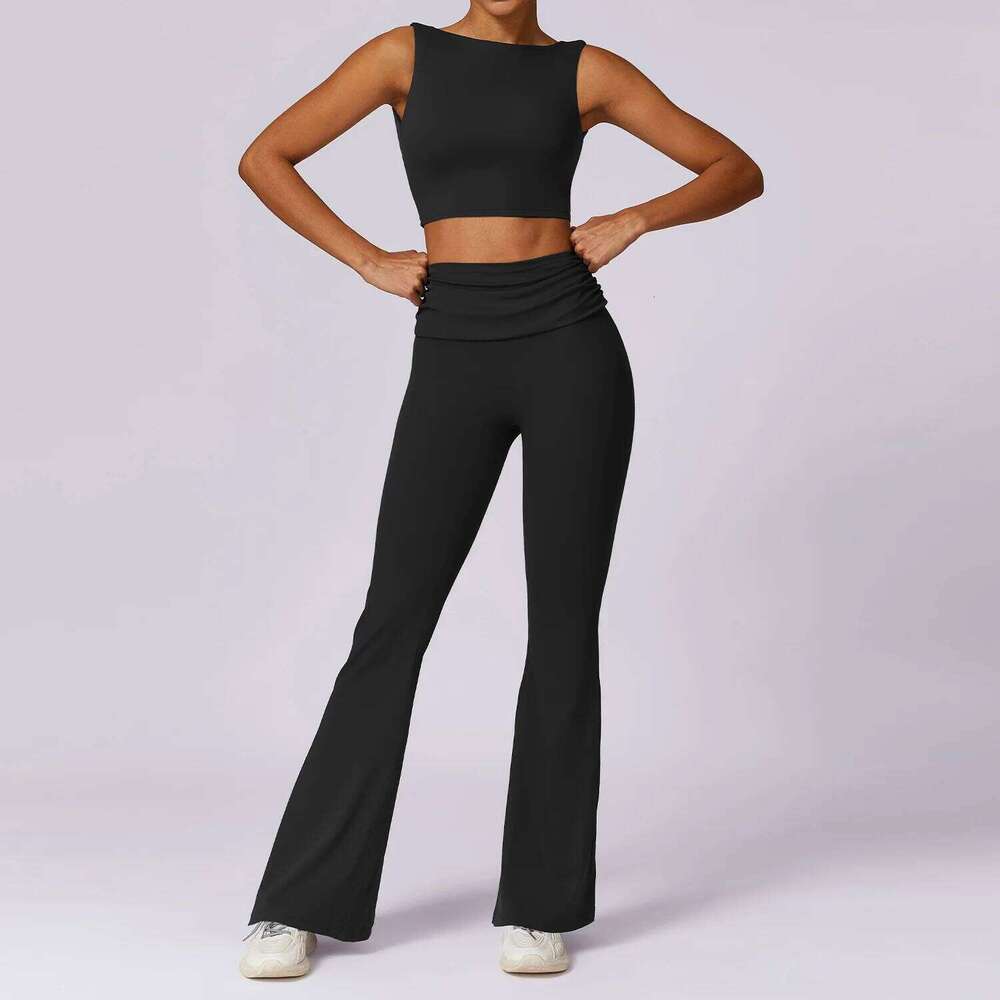 Yoga Clothing Sets Women Athletic Wear High Waist Leggings And Top Two Piece Set Seamless Gym Tracksuit Fiess Workout Outfits