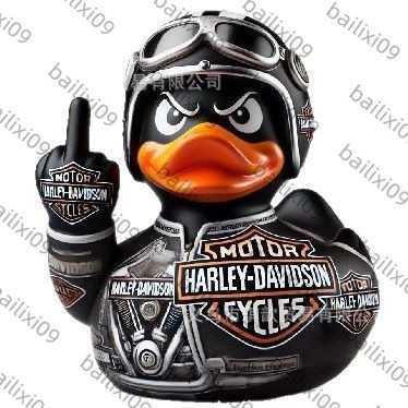 Harley Davidson Skeleton Duck Resin Ornament H250611