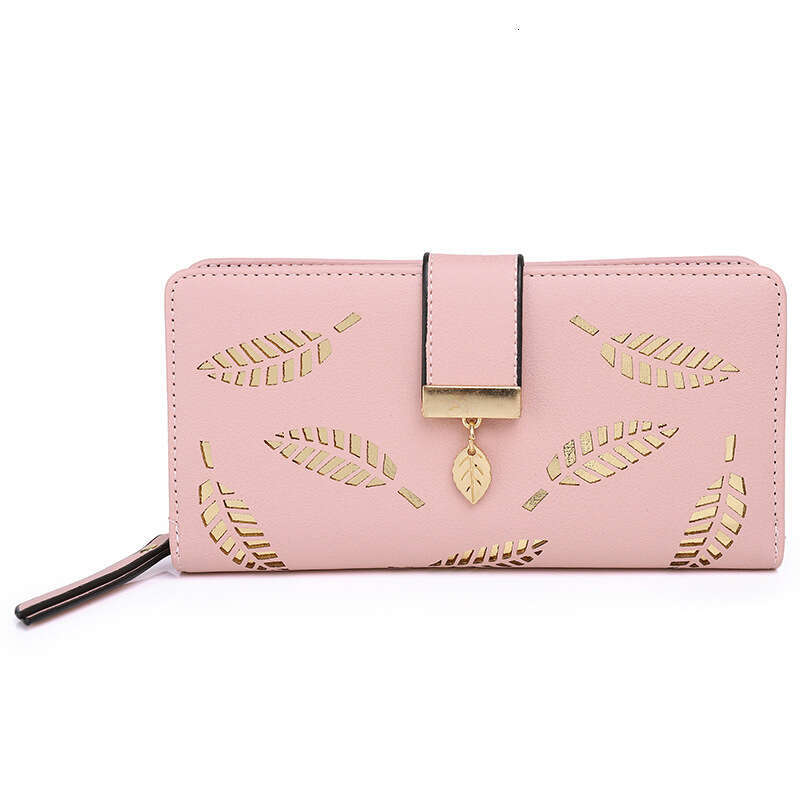 Hot Selling New Korean Style Women's Long Fashion Clutch High-end Niche Leaf Wallet