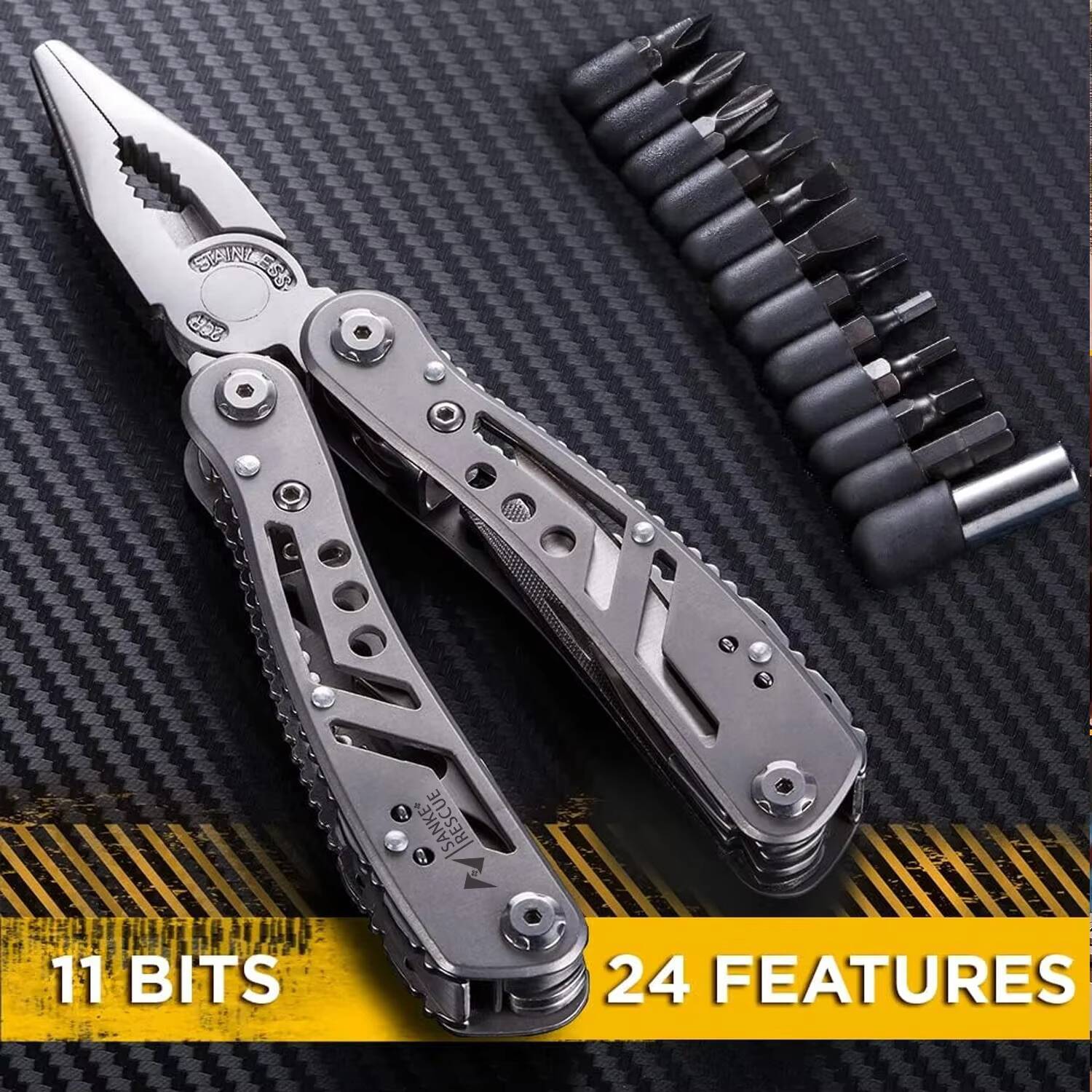 Multitool 24 in 1 Pocket portable Outdoor Plier Army Knife Heavy Duty new Stainless Steel purpose Tool for Hunting Hiking Camping tues
