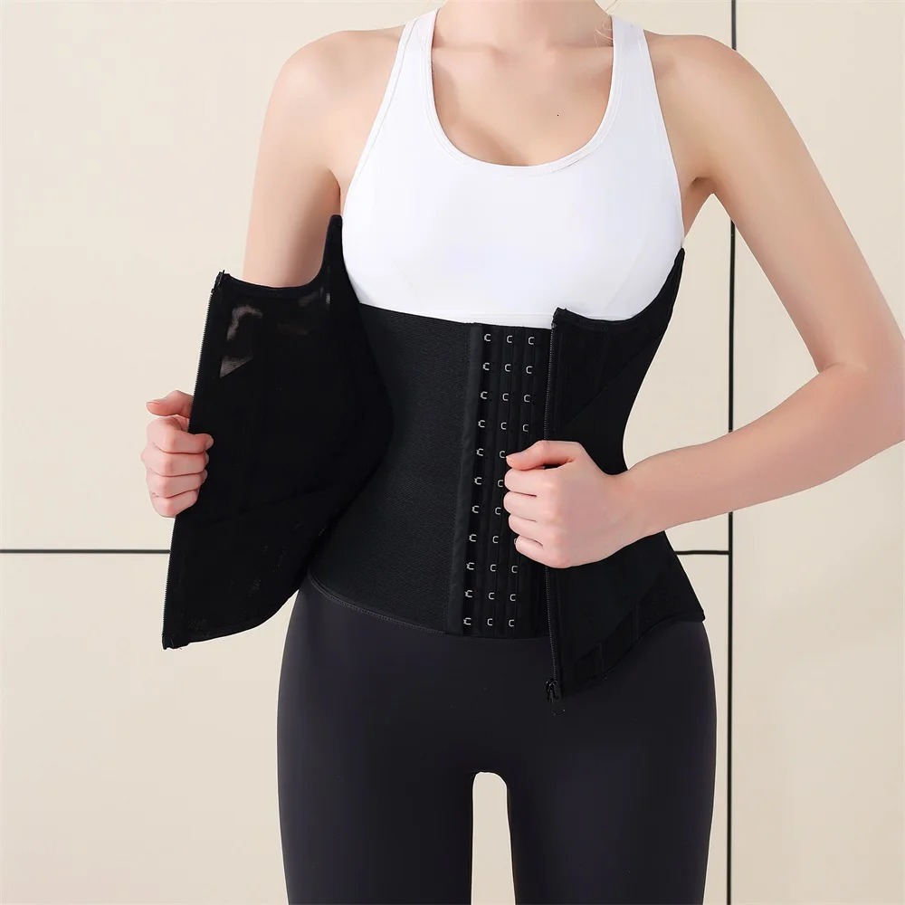 Women Body Shaper Tummy Control Slimming Waist Underwear U shape Zipper Shapewear 250610