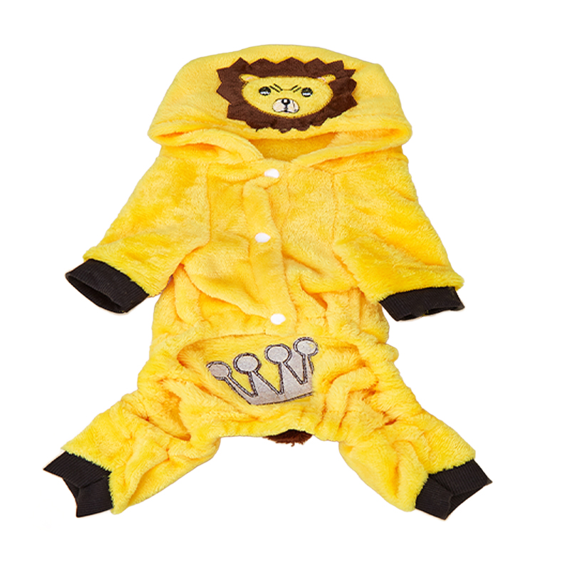 Cute Pet Transformable Embroidered Lion Costume