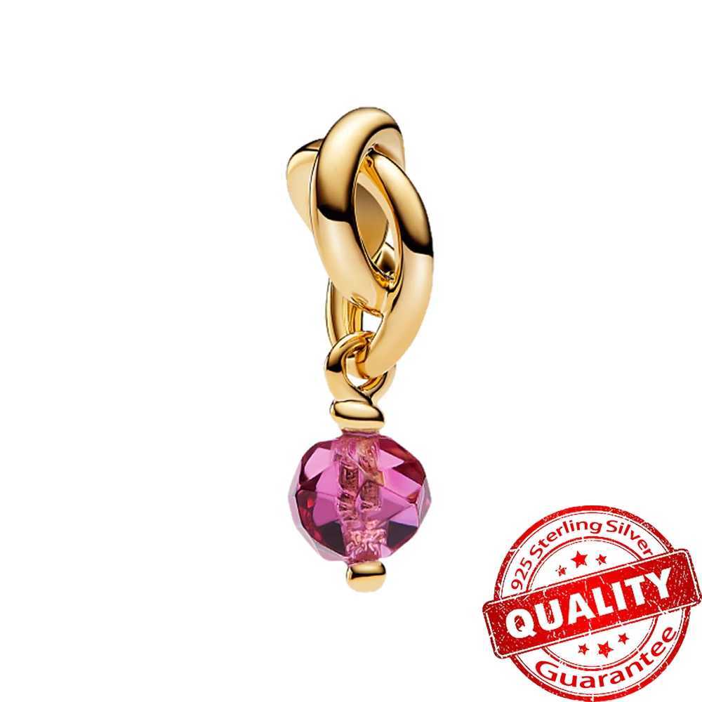 Classic 925 Sterling Silver 12 Month Birthstone Eternity Circle Dangle Charm Fits Original Bracelet For Family Birthday Gift XJ250611