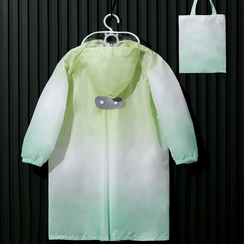 70-170CM Gradient Waterproof Cartoon Raincoat for Children Kindergarten Primary Children Schoolbags Position Poncho Fashion 250611