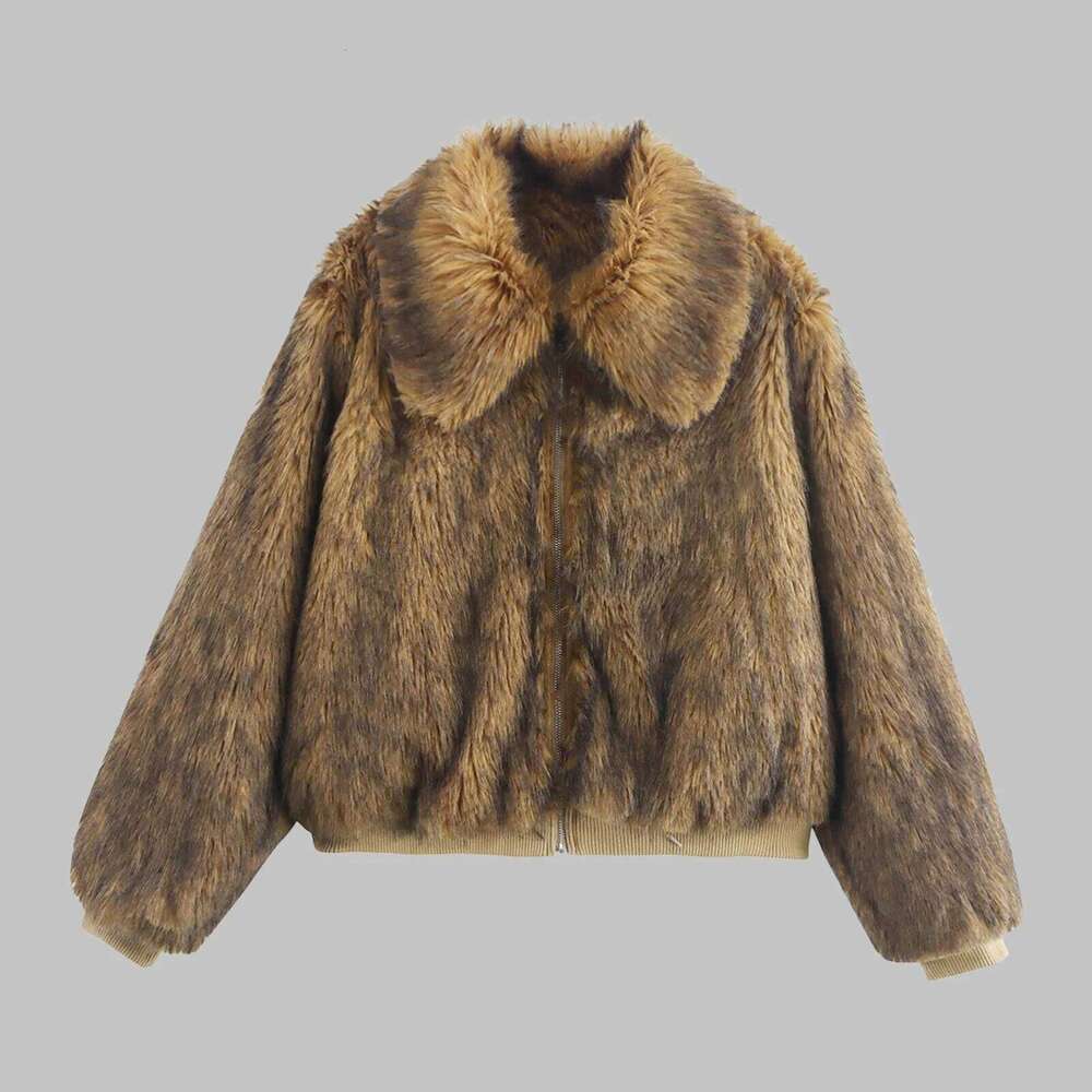 Winter Thick Warm Hairy Shaggy Faux Raccoon Man Long Sleeve High Quality Fluffy Jacket 2024 Artificial Fur Coat