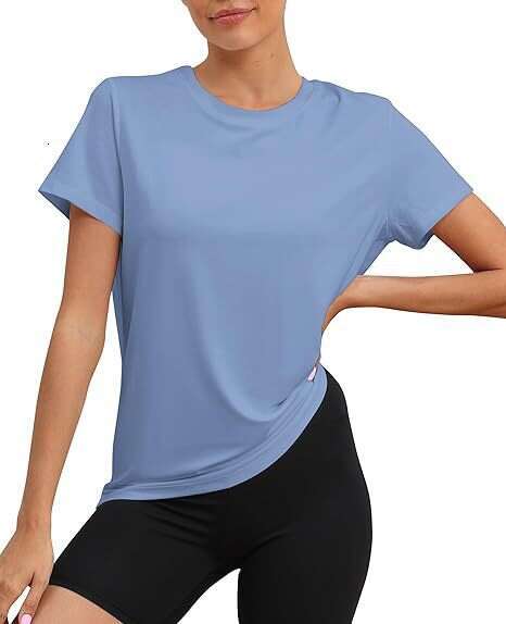Plus Size Summer Spicy Girl Sports Top Round Neck Loose T-Shirt Pullover Short Sleeve Milk Silk Women's Clothing B5