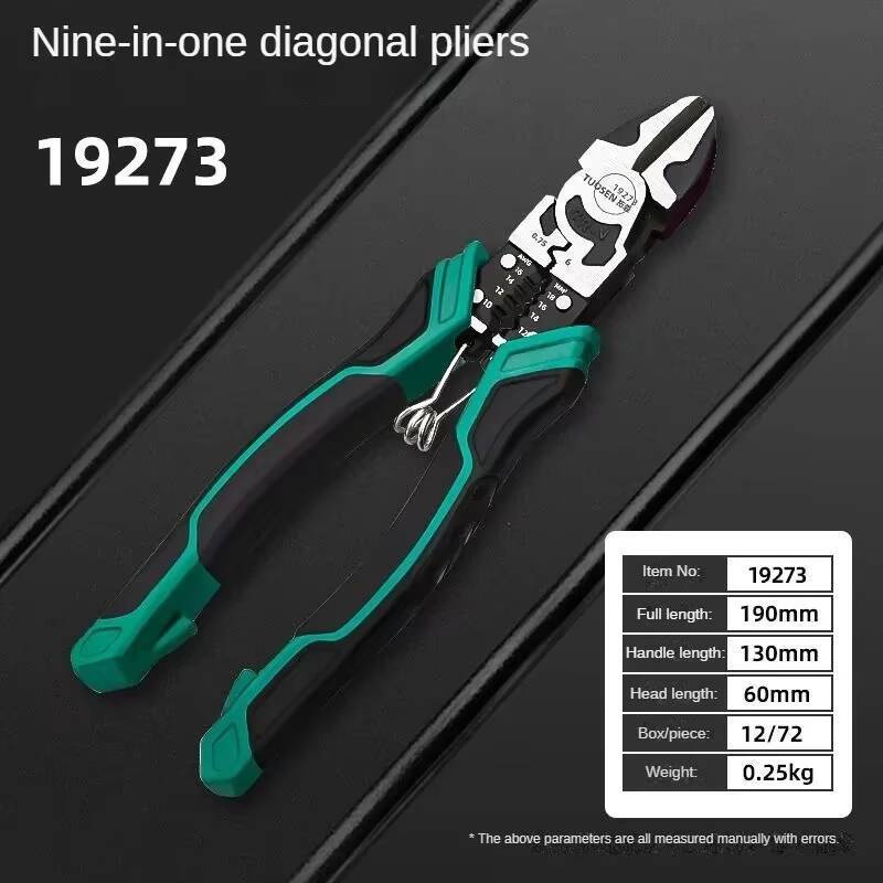Multifunctional Diagonal Needle Nose Hardware Tools Universal Cutters Electrician Wire Pliers Set