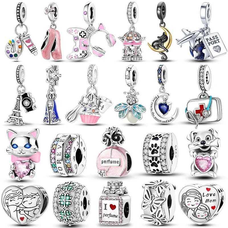 Hot Sale 925 Silver Charms Beads Fit Original Pan Bracelet Making For Women Jewelry Fashion Pendant XJ250611