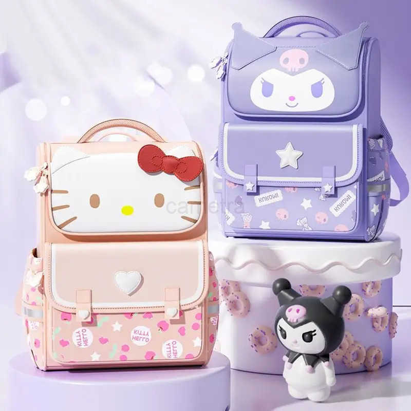 Sanrio Sanrioed Anime Kuromi Melody Cinnamoroll Hello Kitty Large Capacity Backpack Cute Schoolbag Cartoon Student Shoulder Bag Gift XJ250611