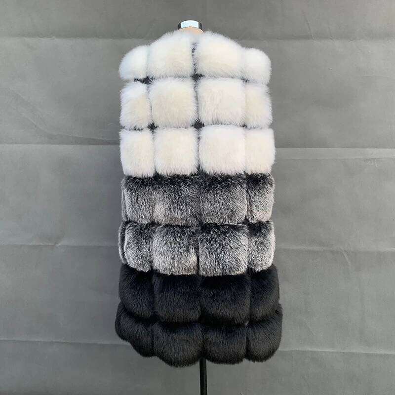 FANPUGUIZHEN-Faux Fox Vest for Women, Thick Warm Long Fur Coat, Female Fashion, Autumn, Winter, High Quality