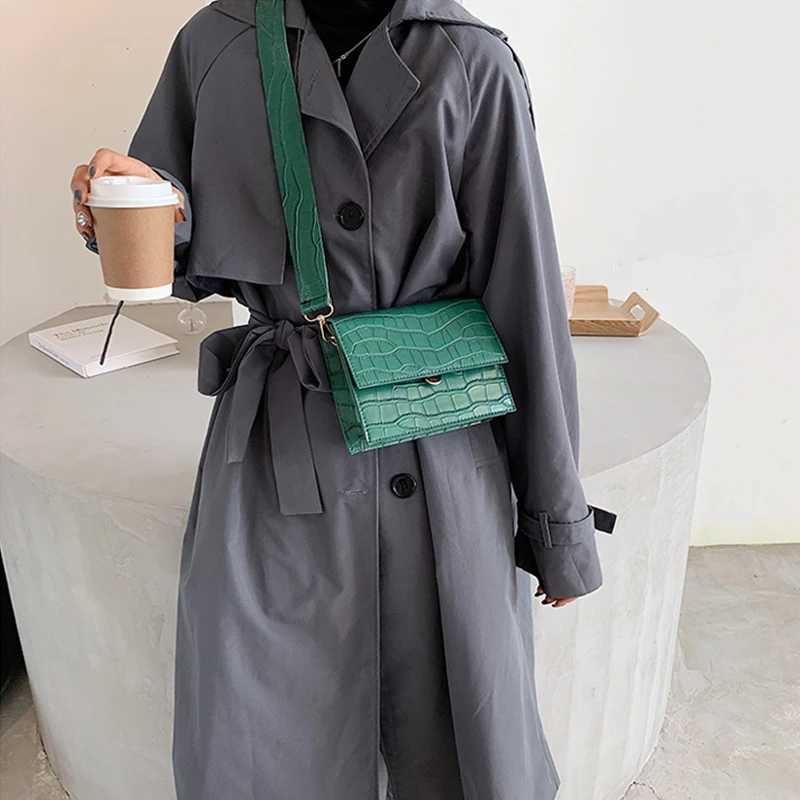 Alligator Pattern PU Leather Crossbody Bags For Women Small Messenger Bag Lady Flap Shoulder Bag Luxury Handbag and Purse bolso XJ250610
