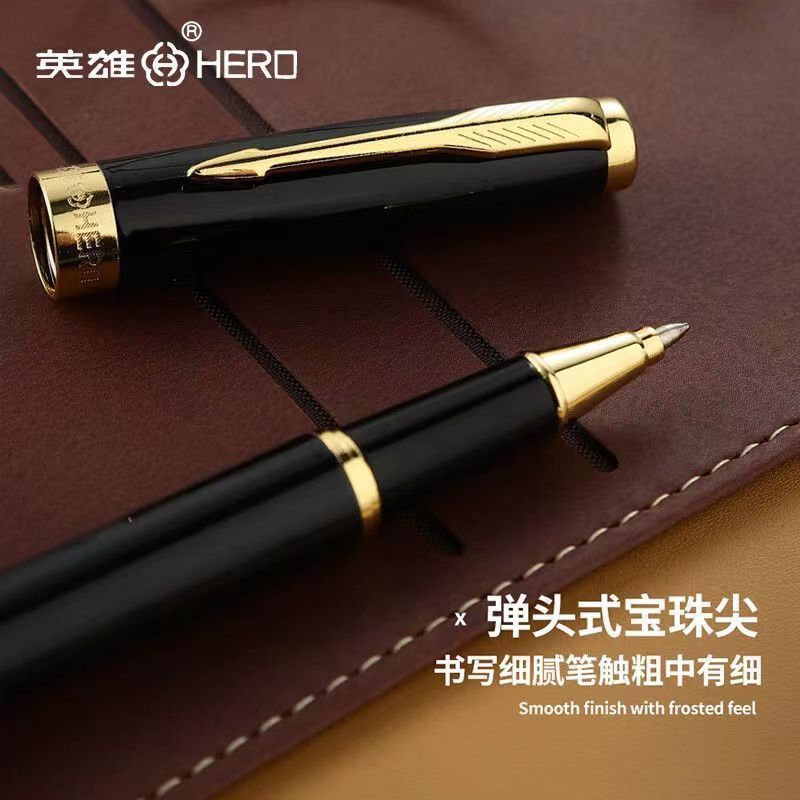 Fashion 606 Series Metal Ballpoint Pen Set with Heavy Feel Includes Pen Gift Box Black Ink Elegant and Stylish 241108
