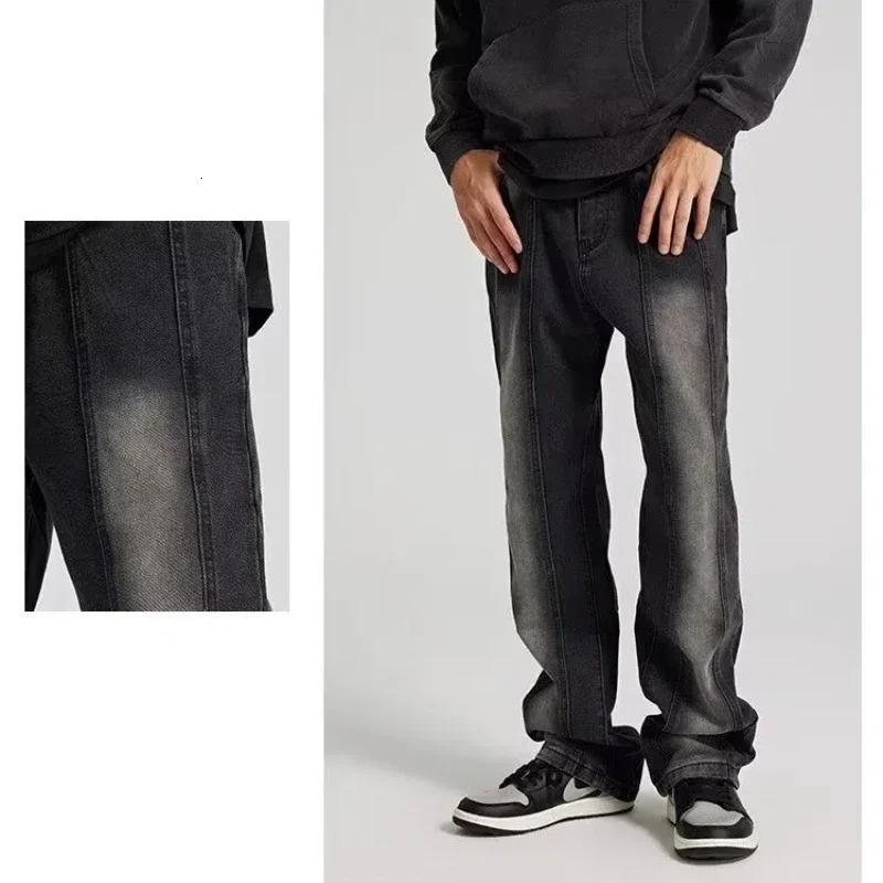 Man Pants Jeans Men Clothing Rhinestones Korean Clothes Denim Shorts Reviews Many Mens Y2k Baggy 250610