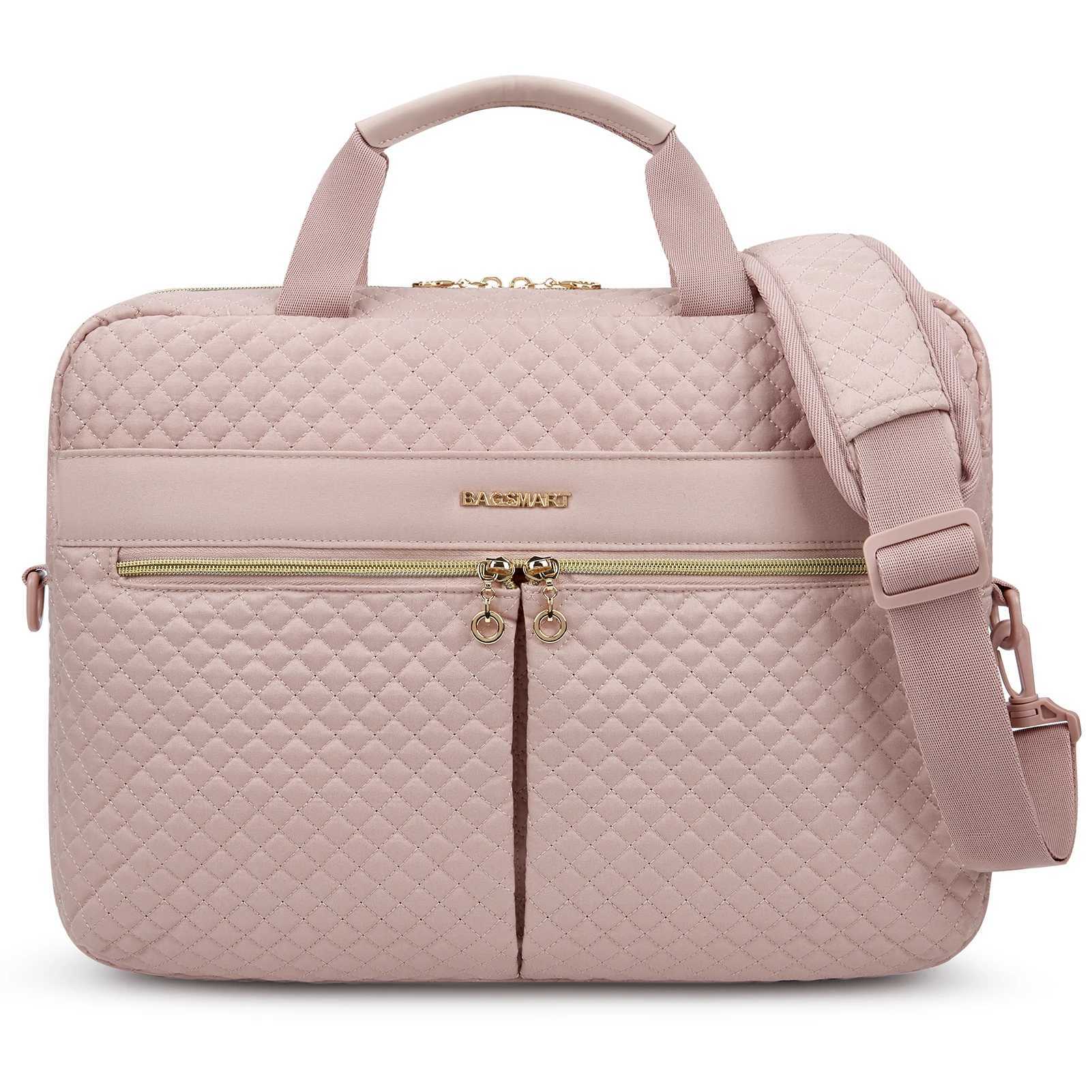 BAGSMART Laptop Bag for Women 15.6 17.3 Inch Macbook Air Pro 13 15 Case Notebook Pouch Computer Handbag Briefcase Work Bag W250610