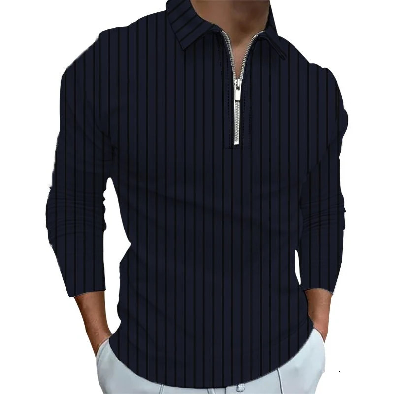 Mens Polo Shirt Golf Prints Turndown Outdoor Street Long Sleeve Print Clothing Apparel Fashion Streetwear ner Soft 250610