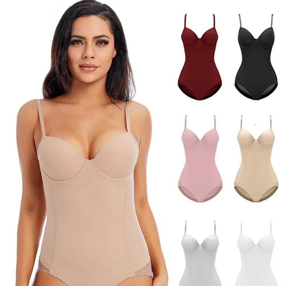 Fashion Onepieces Corset Shaper Fajas Bodysuit for Women Slimming Shapewear Lingerie with Pad Underwear Corsets Woman Clothes 250610