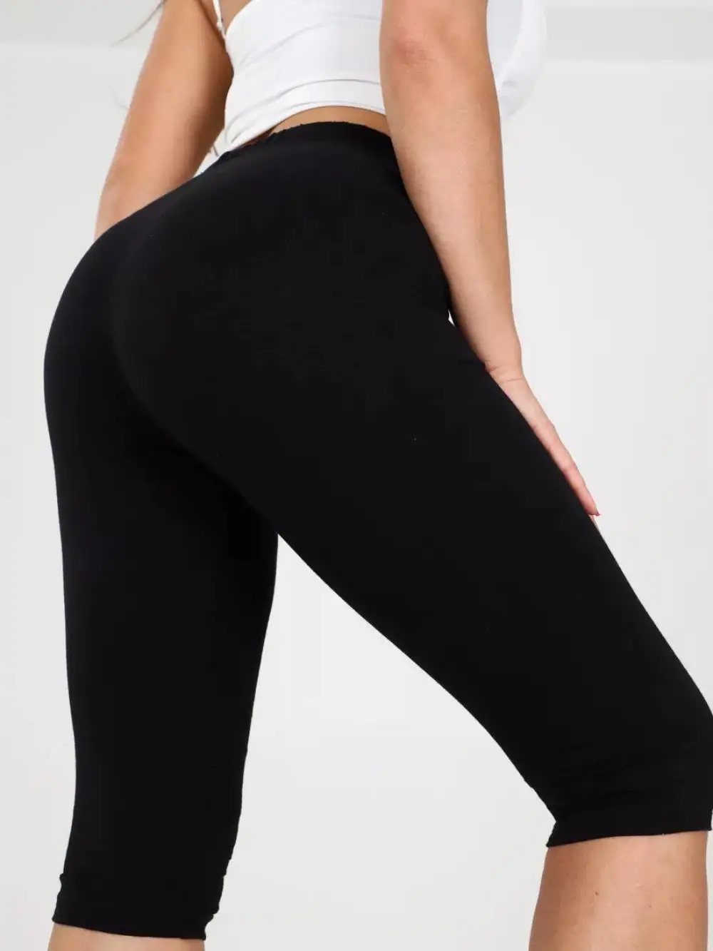 Ultra Soft Capri For Women Pants Sweatpants No Perspective Exercise Running Yoga Exercise Capri Tight Pants 250610