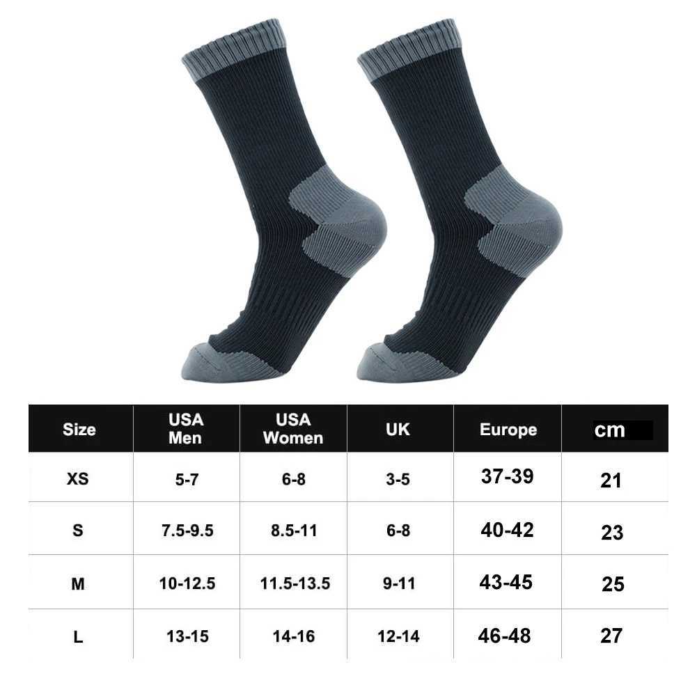 Practical Snow Warm Waterproof Socks Multipurpose Outdoor Sports Nylon/Rubber Socks for Outdoor Hiking Wading Camping Fishing Z250610