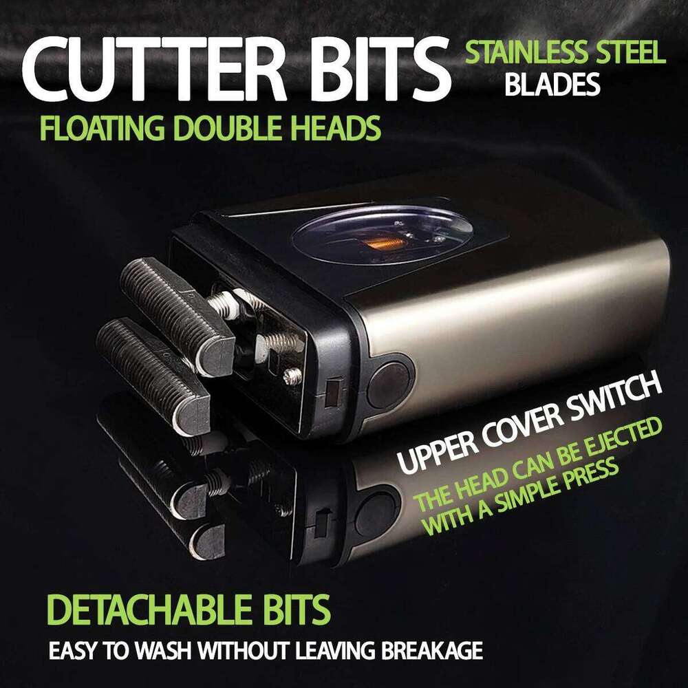 9000Rpm BRDCLIP Brd999 Magnetic Motor Professional Electric Men's Beard Trimmer Double Foil Shaver USB Hair Cutting Hine