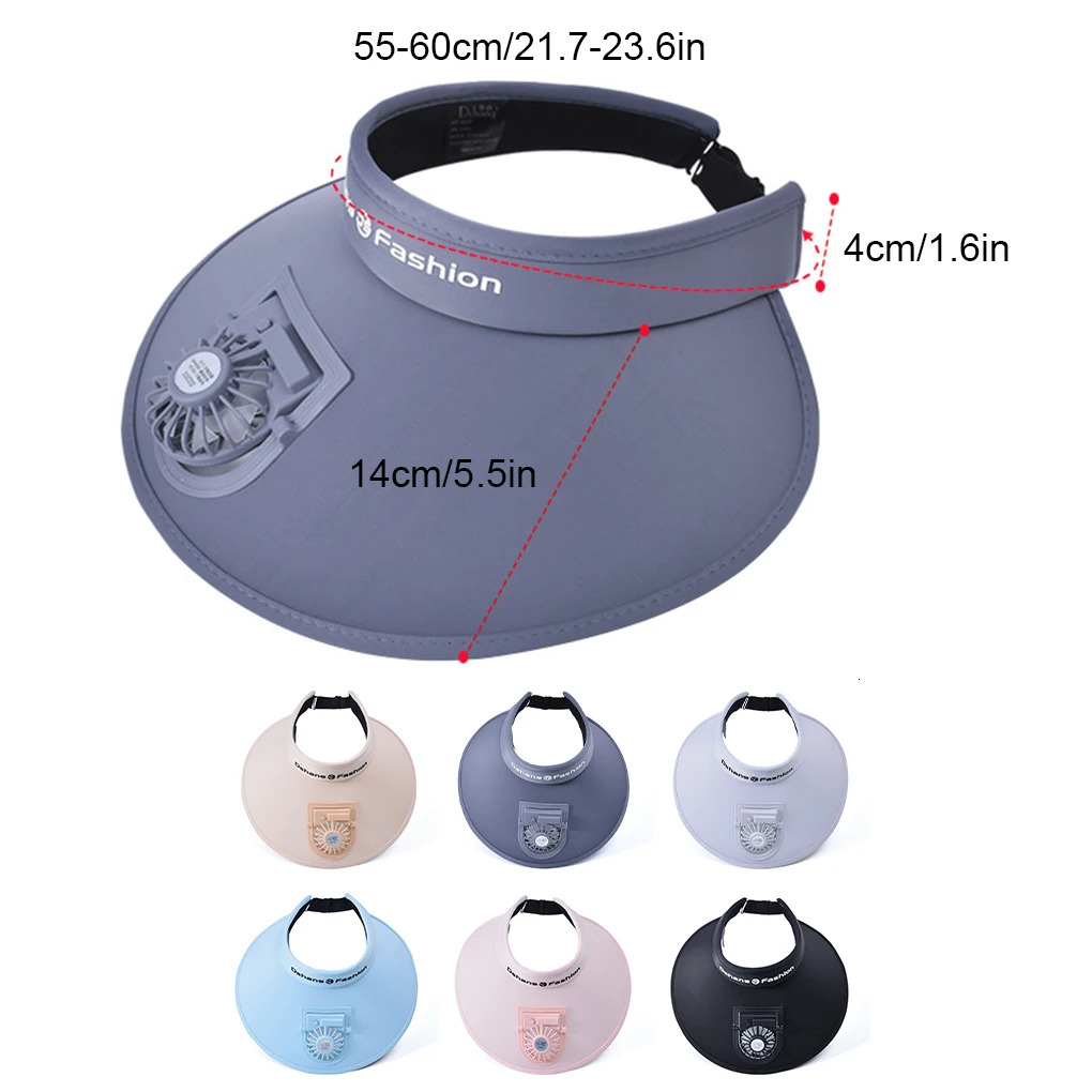 Solar Fan Hat Men and Women Solar Powered Fan Hat USB charging 5 Levels of Fan Speed 5-10 H Work Solar and Fan Hat for Fishing 250529