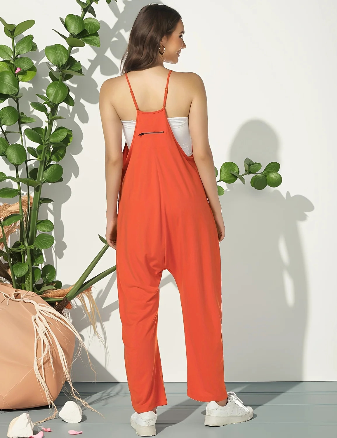Jumpsuits for Women Casual Summer Overalls Sleeveless Spaghetti Strap Romper Jumpers Trendy Beach Vacation Outfits 250610