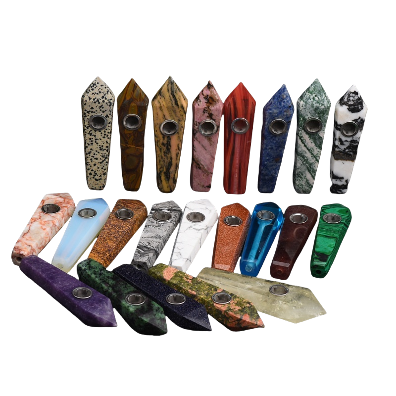 90g Natural Quartz Clear crystal smoking pipe tobacco pipe point wand cigarette Beautiful