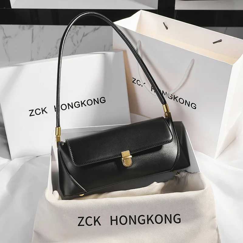 Armpit bag retro niche design high-end solid color one-shoulder portable genuine leather womens bag spring and summer versatile XJ250610