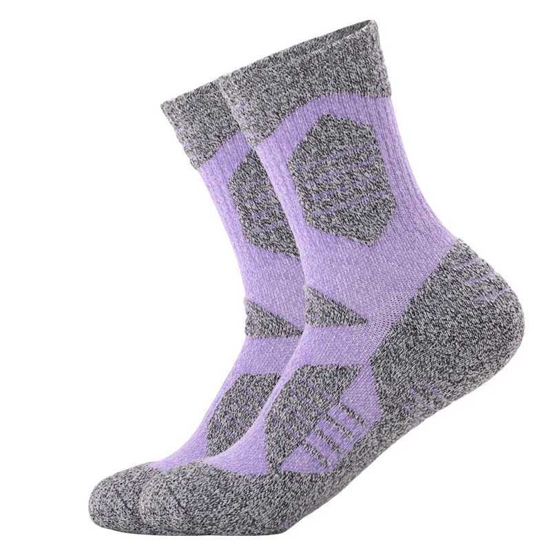 Winter Women Cotton Warm Hiking Socks Thickened Climbing Skiing Trekking Breathable Sports Socks Thermosocks Z250610