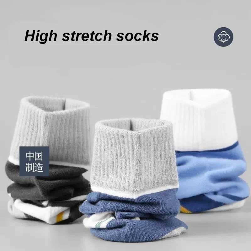 6Pairs Men Socks Breathable Cotton Sports Stockings Men Socks Comfortable Sweat Absorption Deodorant Business Socks High Quality Z250610