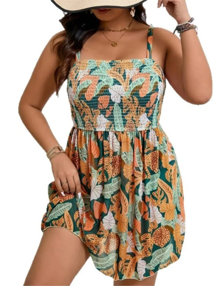 Plus Size High Waist Bikini Womens Push Up Large Swimsuit 2025 Summer Mujer Big Tummy Control Swimwear Sets 250530