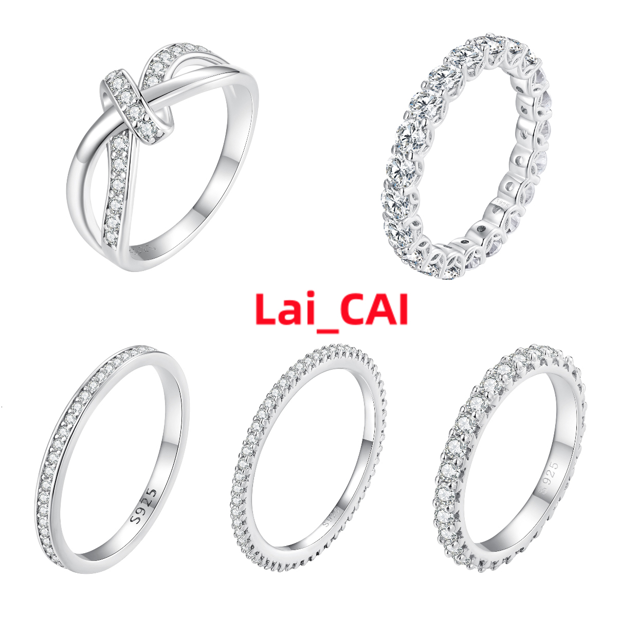 925 Sterling Silver Rings Moissanite Rings Bling Rings