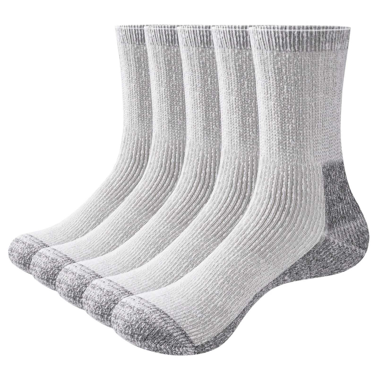 YUEDGE Womens Merino Wool Hiking Socks Cushioned Crew Boot Socks Thermal Warm Socks For Women 34-44 Z250610