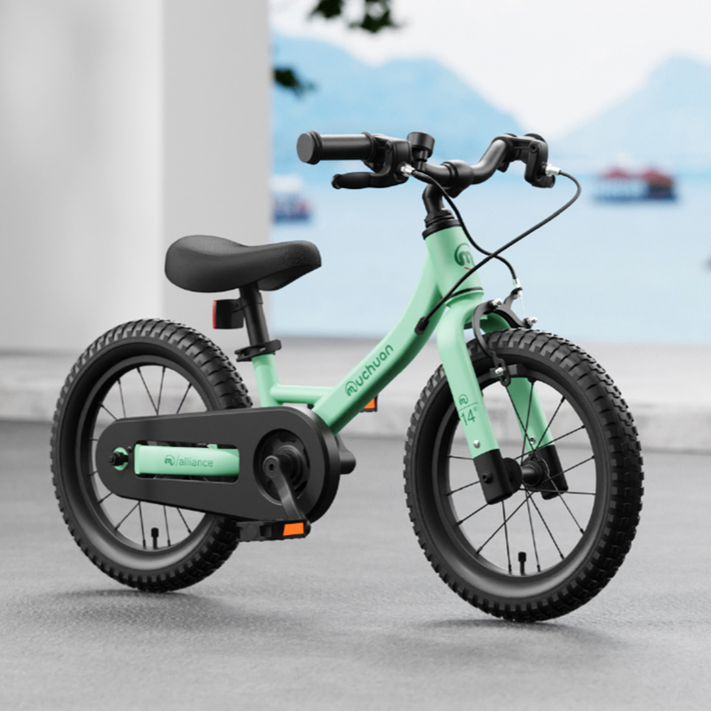 Sturdy Durable 12-Inch 2-in-1 Muchuan Riding Bicycle with Transparent Chain Case - Converts from Balance Bike to Pedal Bike for Ages 2-5