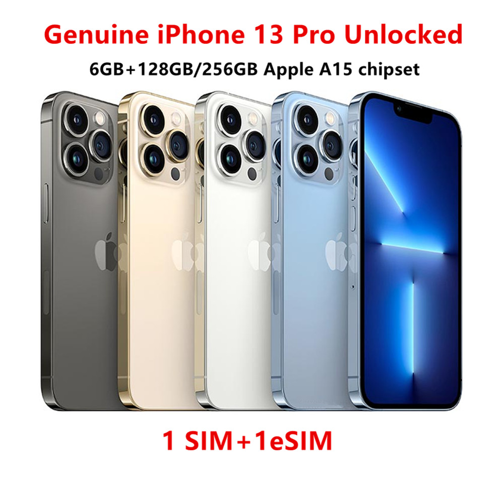 Apple iPhone 13 Pro - Original Unlocked with Face ID & NFC | 5G Smartphone | Available in 128GB & 256GB Storage refurbished phone Hexa core