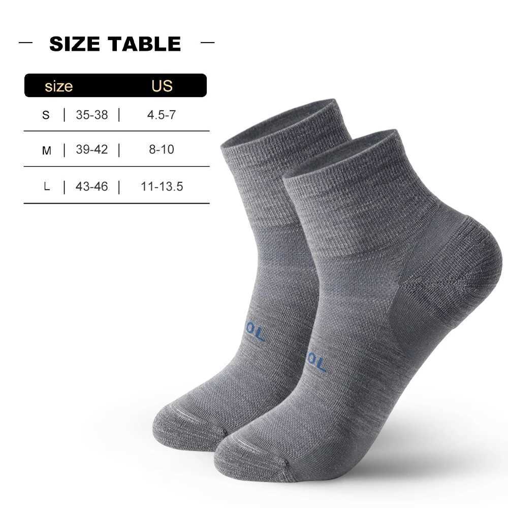 WRELS Merino Wool Socks Compression Winter Ankle Cotton Socks Basketball Professional Racing Cycling Socks for Men Women Z250610