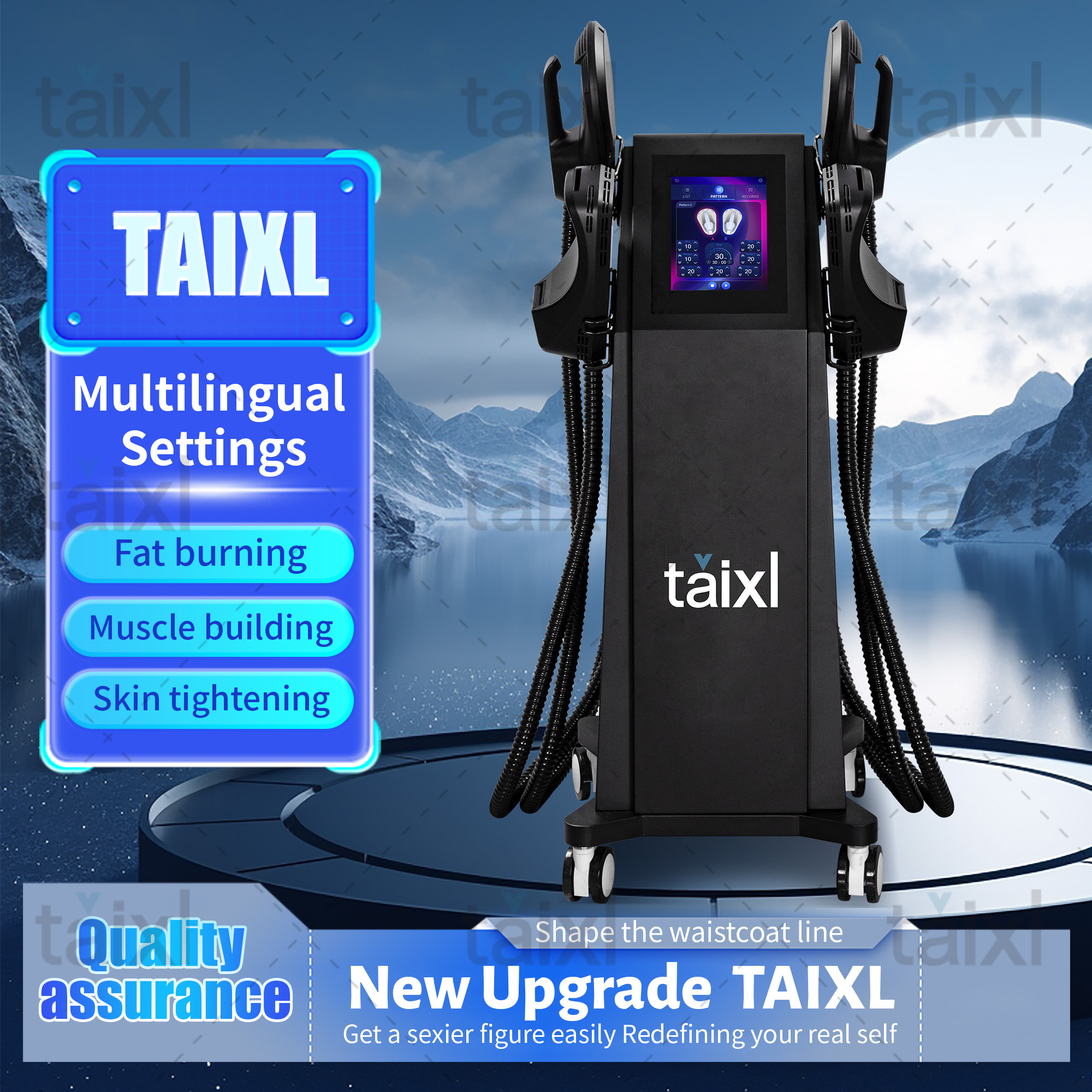 Taixl Magnetic Muscle Toning Machine In Stock And Fast Delivery High Intensity Focused Electromagnetic Stimulation Eliminate