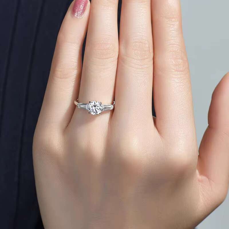 14k 18k Gold Round Engagement Ring Lab Grown Diamond Ring Promise Solitaire Diamond Ring