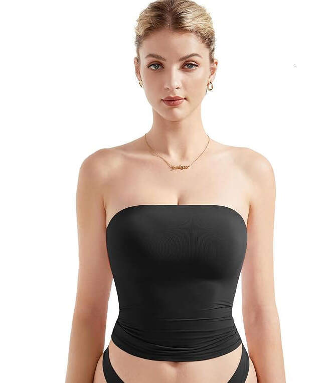 Tube Top Pure Desire High-End Sense Vest Design Short Slim Sexy Hot Girl Women's Clothing B5