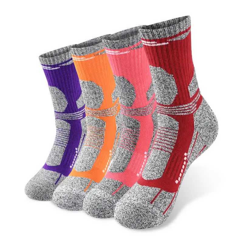 2 Pairs Outdoor Hiking Warm Socks Men Women Thickened Winter Thermal Sports Climbing Skiing Socks Moisture Absorption Anti-Slip Z250610