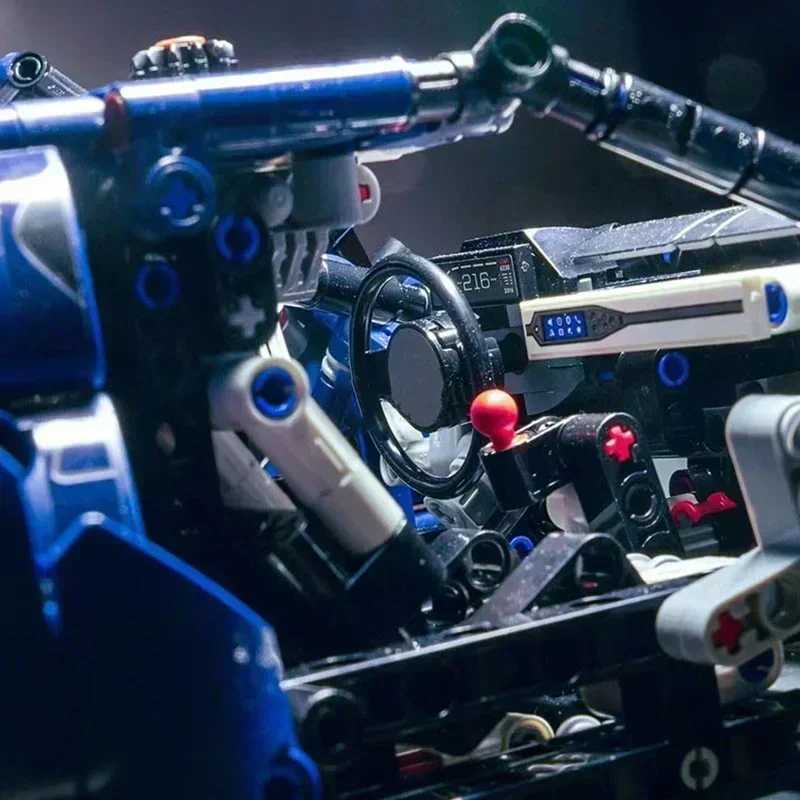 New 1466Pcs Technical 42154 Building Blocks Blue GT Race Car Assembly MOC Model Set Vehicle DIY Assembly Toy Adult Birthday Gift Z250611