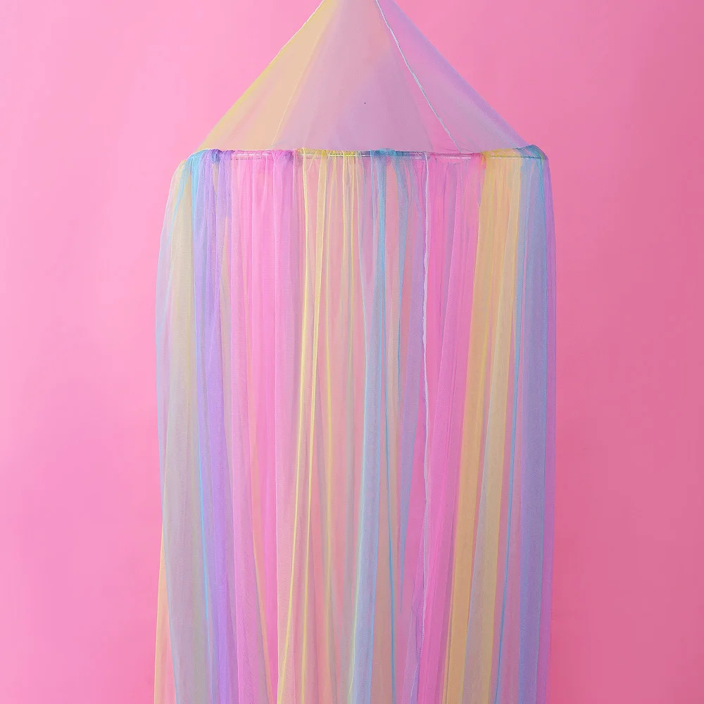 Summer rainbow dome baby mosquito net antimosquito free installation of childrens cute beautiful bed curtain 250604z