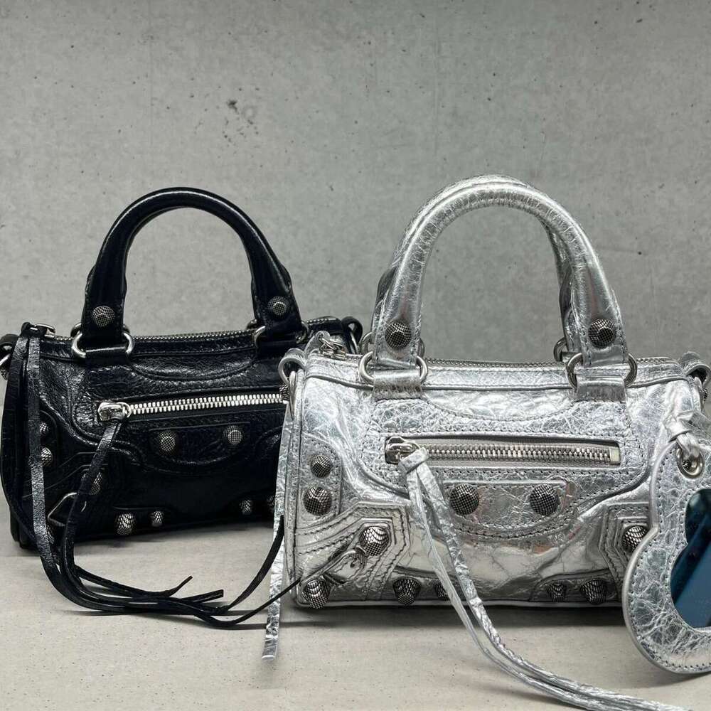 New Trendy Fashion Versatile Motorcycle Mini Bowling Design Handbag Crossbody Bag for Women Niche
