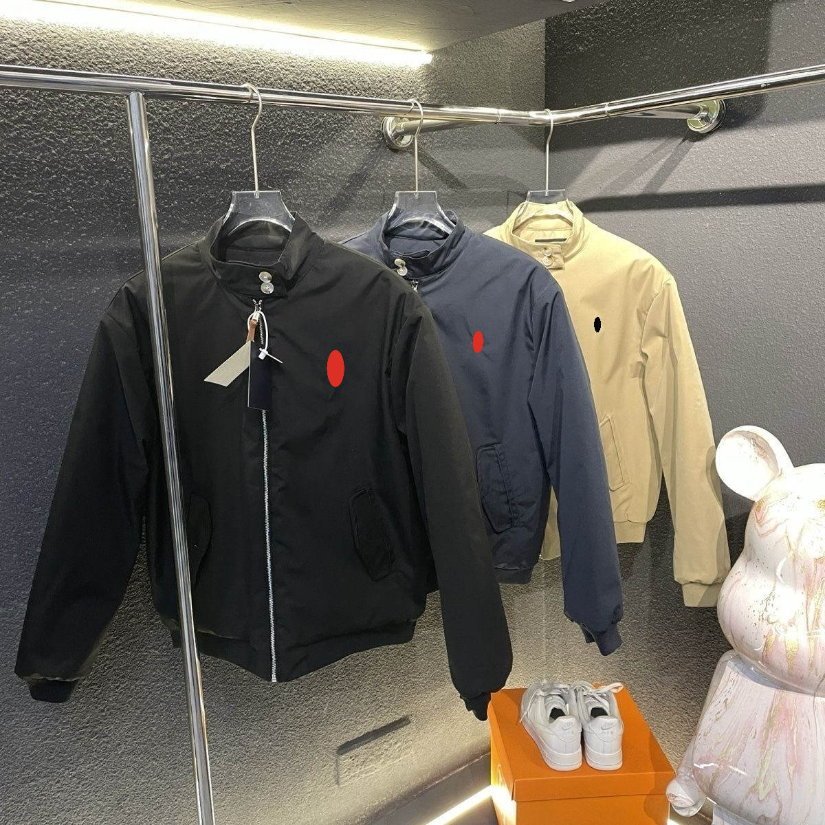 Mens Jacket Zipper Designer Jackets bedford Polo Horse Embroidery twill Male Casual luxury Coat High Quality Unisex style Lapel and stand-up collar